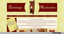 Desktop Screenshot of dachziegel-wandleuchten.de